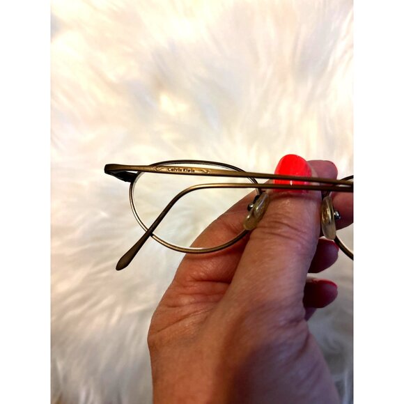 Calvin Klein 100% Titanium Eyeglasses Preowned Frames Only Case 140 READ! - Picture 5 of 6